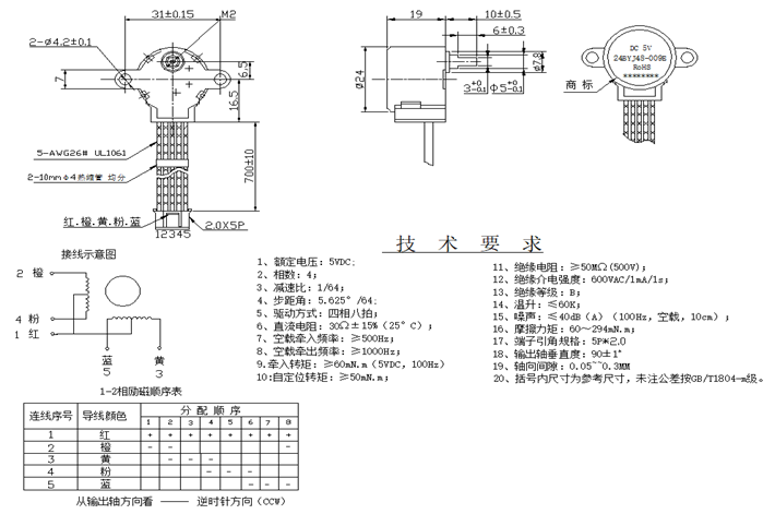 步進(jìn)電機(jī)參數(shù)表 步進(jìn)電機(jī)參數(shù)表
